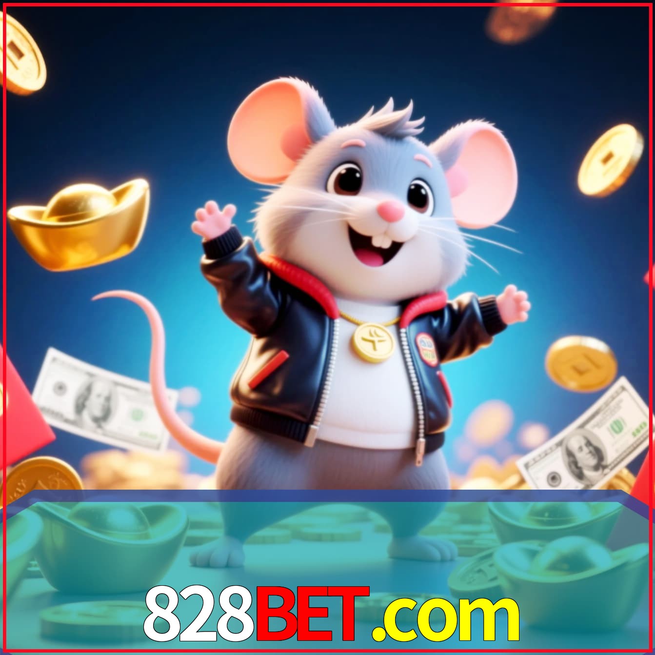 Slot machine 3D icon with number 7 and 1